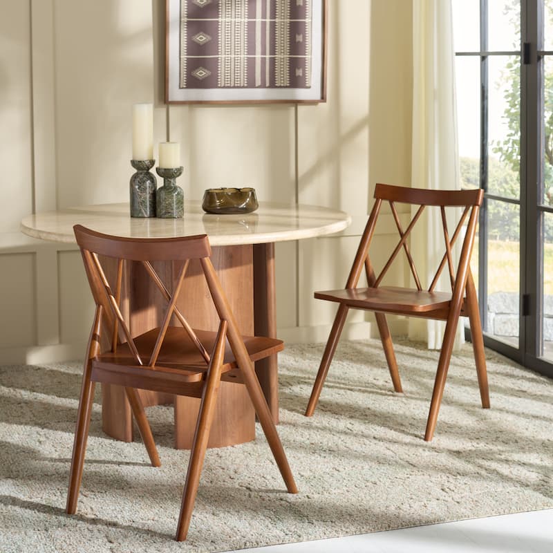 SAFAVIEH HOME Gayle Dining Chair (Set of 2) - 22"W x 22"D x 34"H