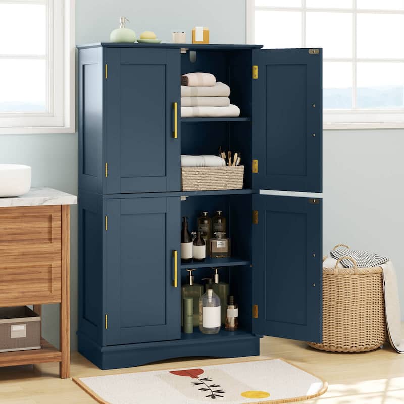 Costway Bathroom Floor Storage Cabinet 43.5" Freestanding Pantry - See Details