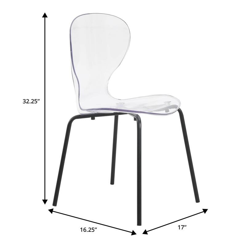 5-Piece Dining Set with 35-Inch Round Dining Table and 4 Side Chairs in Black Stainless Steel