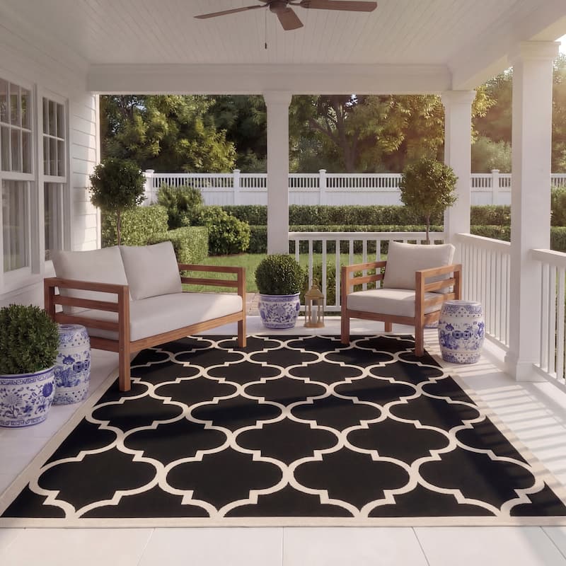 SAFAVIEH Courtyard Sibel Indoor /Outdoor Waterproof Patio Backyard Rug