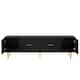 Modern TV Stand For TVs Up To 75 Inches Cabinet With 5 Champagne Legs ...