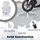 preview thumbnail 7 of 5, BOSSIN Big and Tall Office Chair Ergonomic High Back Computer Adjustable Height Leather Executive Chair with Padded Flip-up Arms