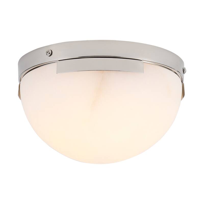 SAFAVIEH Couture Eddie Alabaster Flush Mount - 8"W x 8"D x 5"H