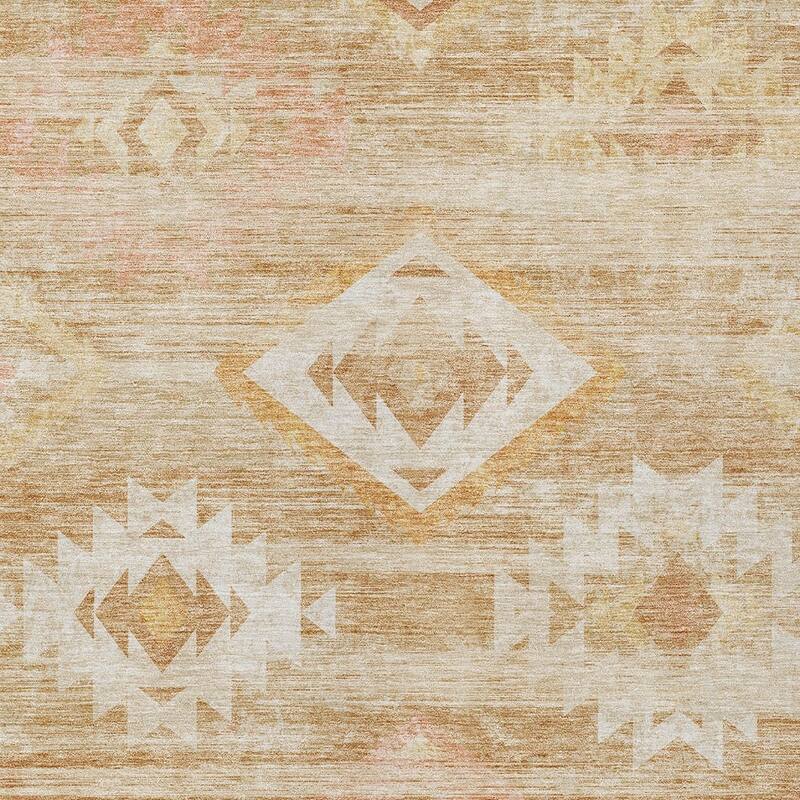 HomeRoots Southwestern Transitional Rectangle Outdoor Rug