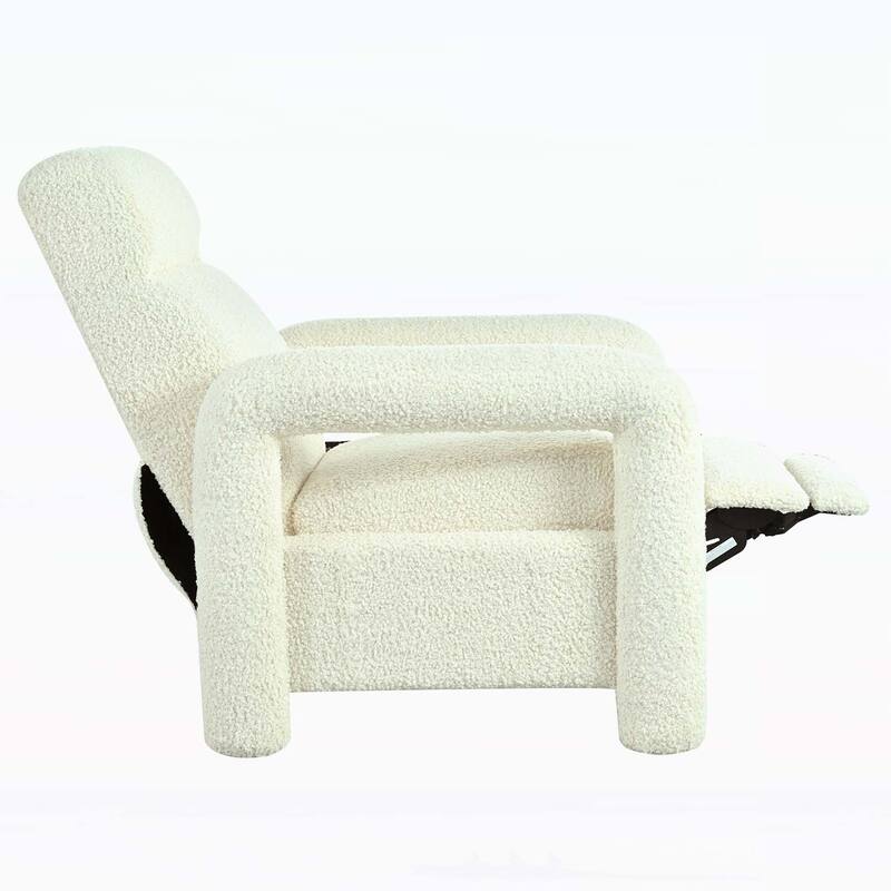 Upholstery Recliner Armchair with Adjustable Backrest, for Living Room Comfort