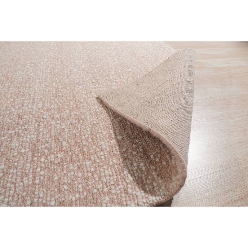 Hand-Knotted Wool Handknotted Rug, 9' x 12', Gray Area Rug, Luxurious Soft Texture for Bedroom or Living Room - L