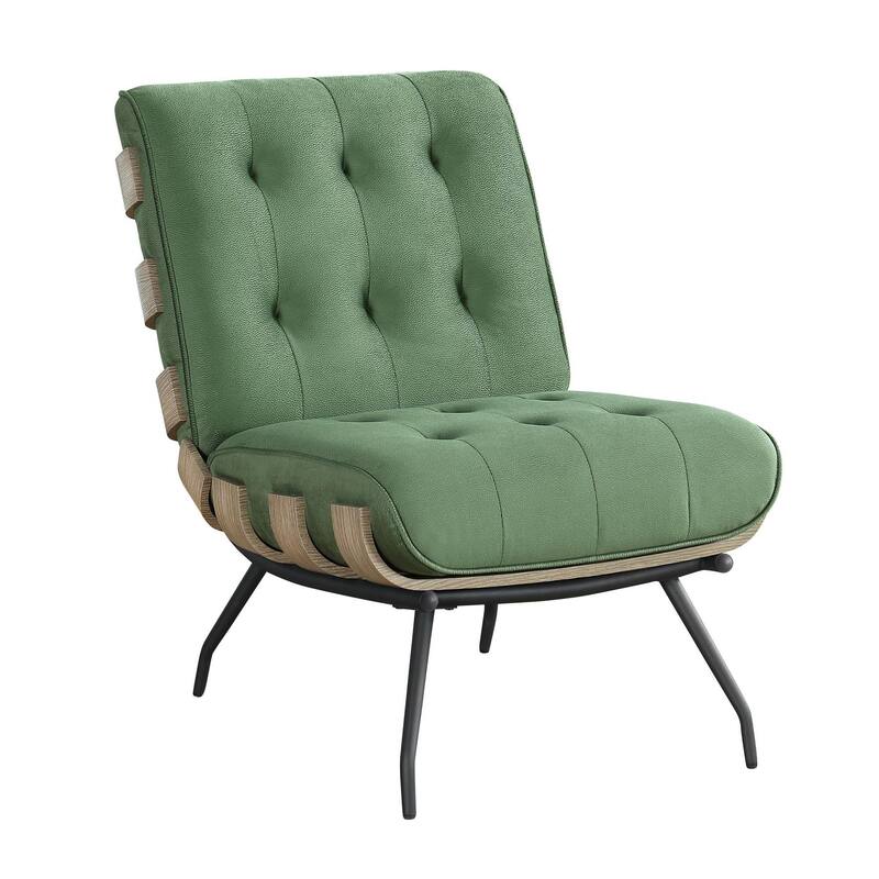 Tyler Accent Tufted Chair with Metal Leg