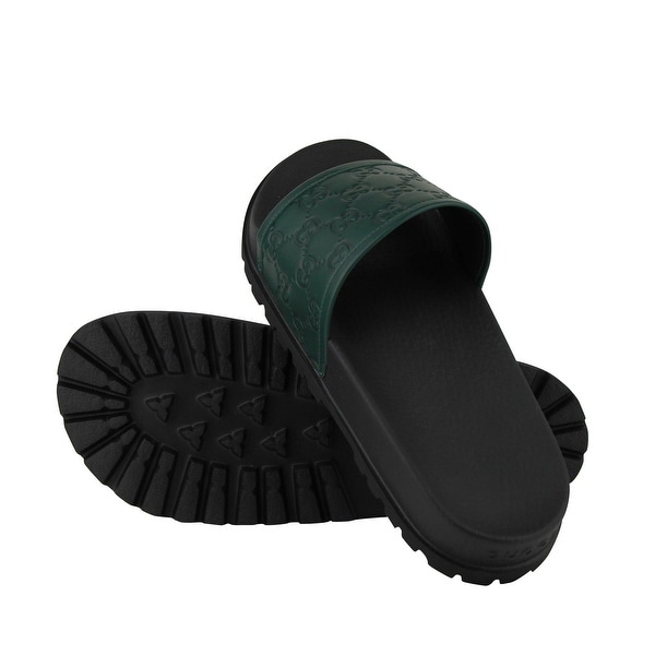 lime green gucci sandals