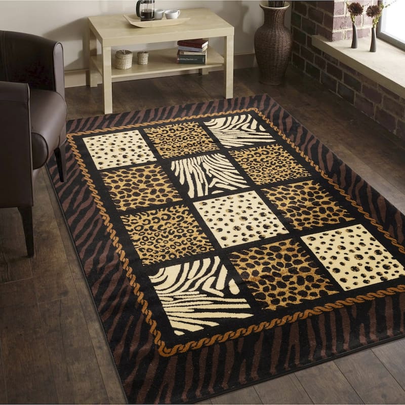 Animal Print Area Rug - 9' x 12'