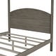 preview thumbnail 9 of 16, Full Size Canopy Platform Bed with Headboard and Support Legs