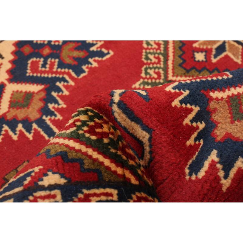 ECARPETGALLERY Hand-knotted Kargahi Red Wool Rug - 2'9 x 9'10