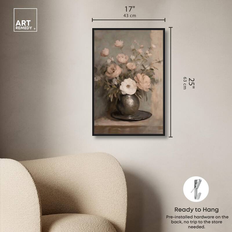 Porcelain Pink Canvas by Art Remedy