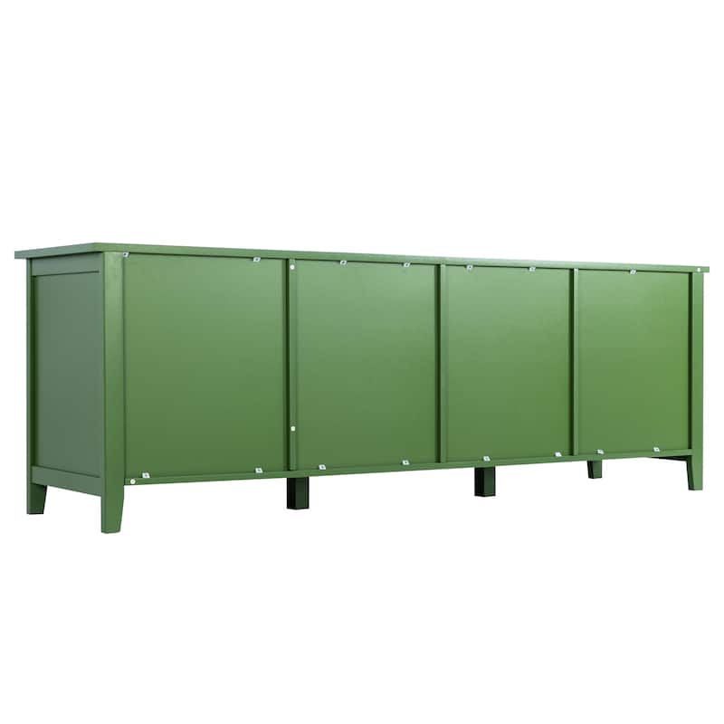 TV Stand Entertainment Center Media Console Cabinet with Changhong Glass Door