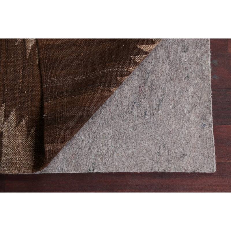 Natural Dye Tribal Geometric Kilim Oriental Wool Area Rug Flat-woven - 4'10" x 6'8"