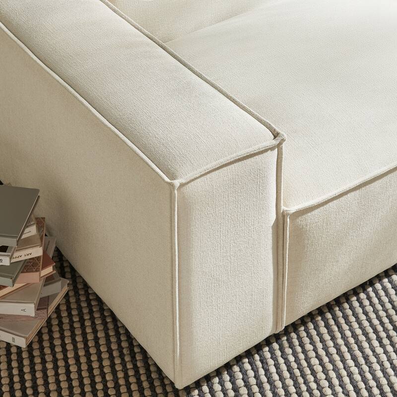 Restore Performance Fabric Upholstered Left-Facing Modular Lounge Chair