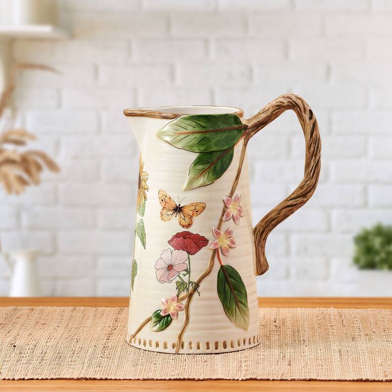 Fitz and Floyd Provence Pitcher, 2.25 Quart