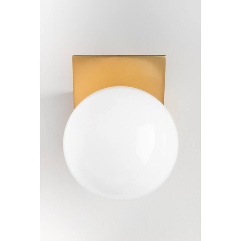 Porch & Den Briles Opal Glossy Glass Bath Bracket