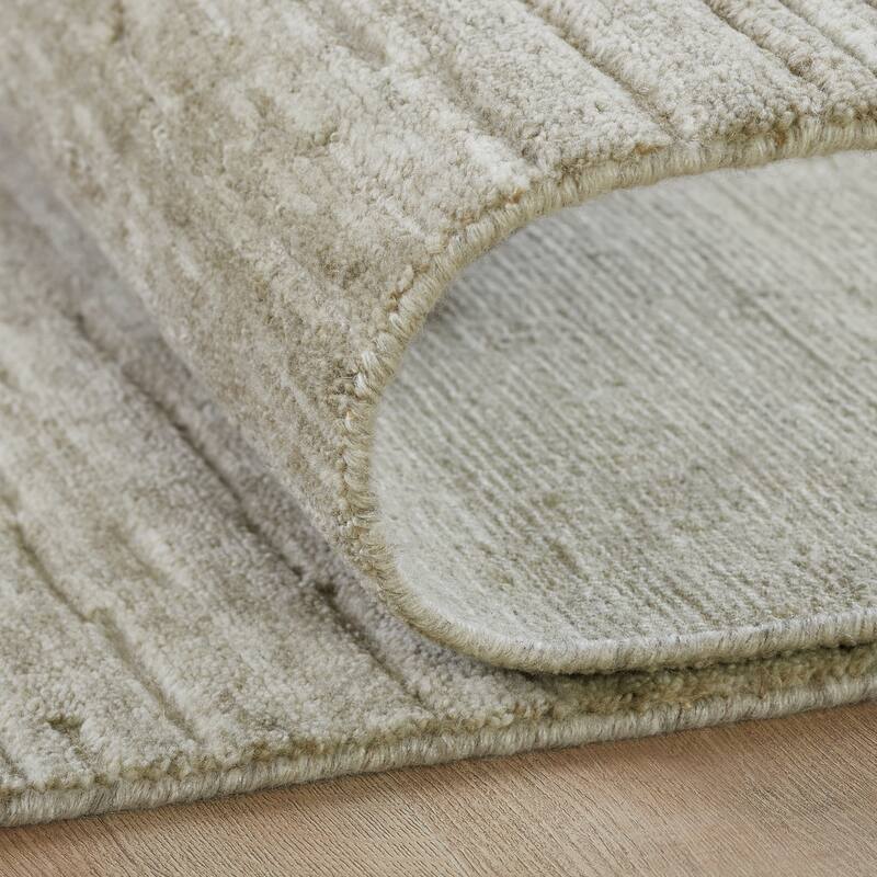 Minimalist Solid Wool Area Rug