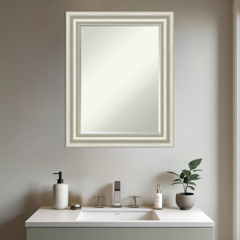 Sophia Half-Inch-Bevel Framed Bathroom Vanity Wall Mirror