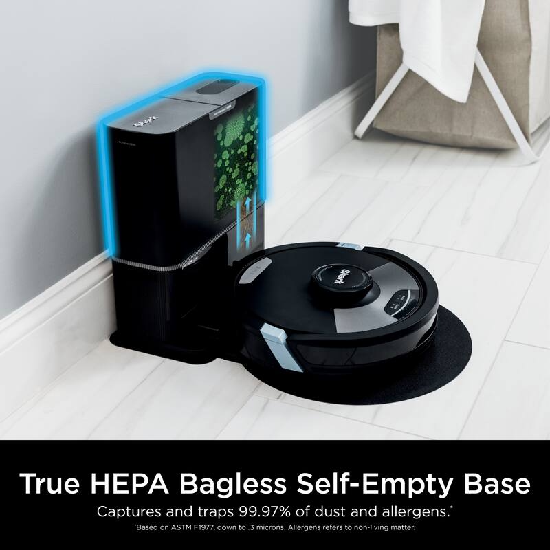 AI Ultra 2-in-1 Robot Vacuum and Mop with XL HEPA Self-Empty Base
