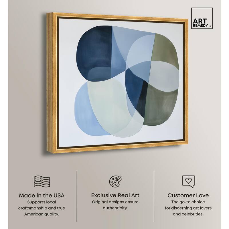 Serene Overlap II Canvas by Art Remedy