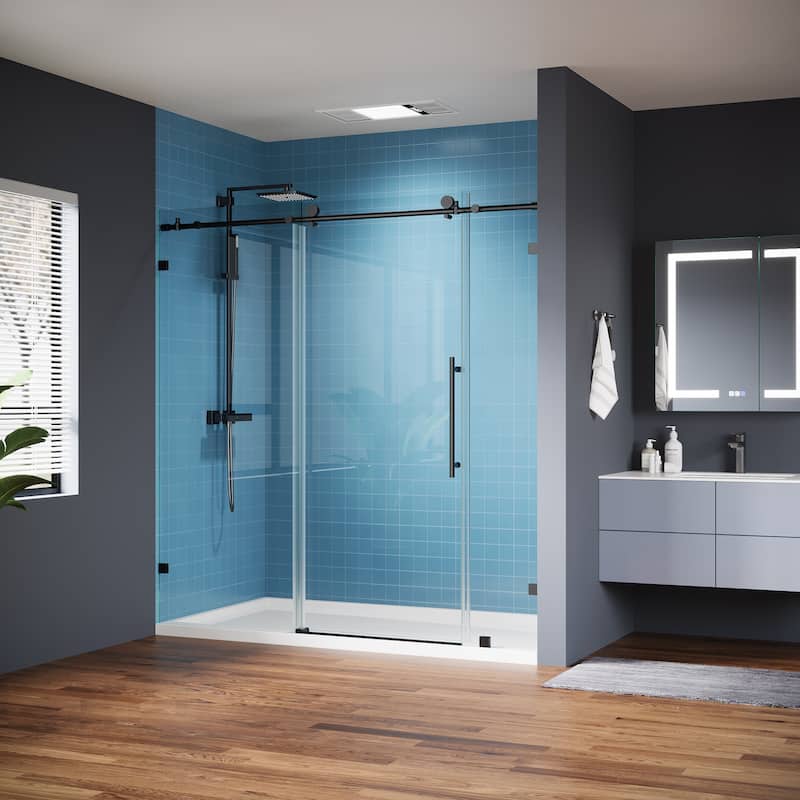 Frameless Shower Door with Clear Glass