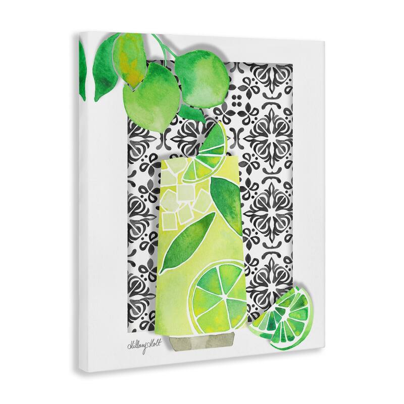 Stupell Mediterranean Mojito Drink Canvas Wall Art Design By Hillary Holt