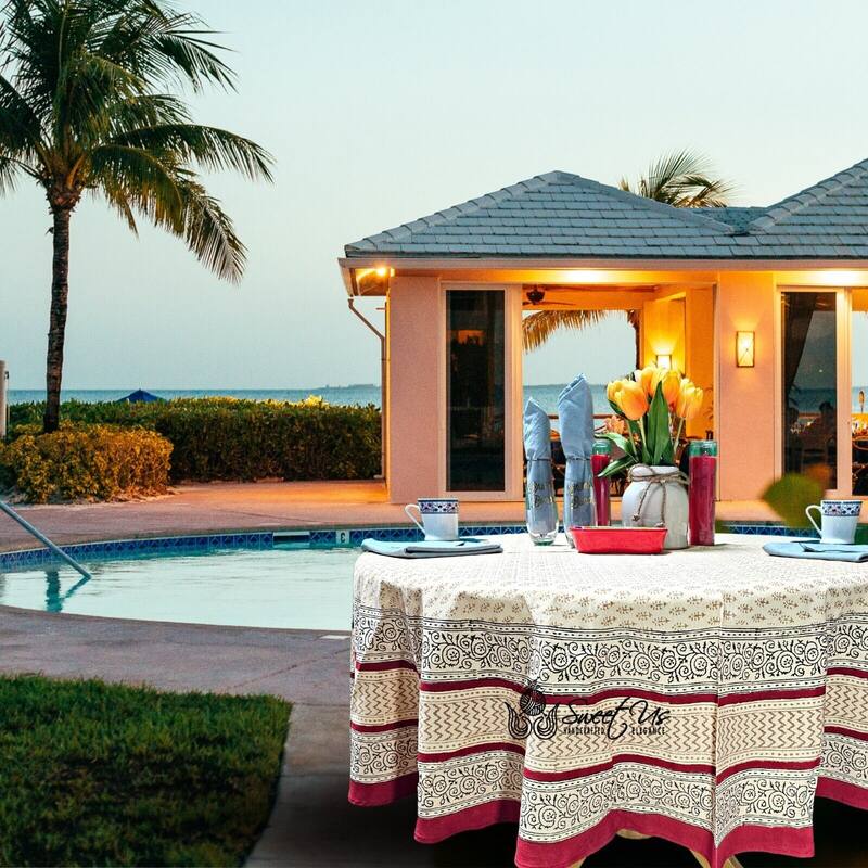 Cotton Bagru Block Print Cotton Tablecloth Linen Collection