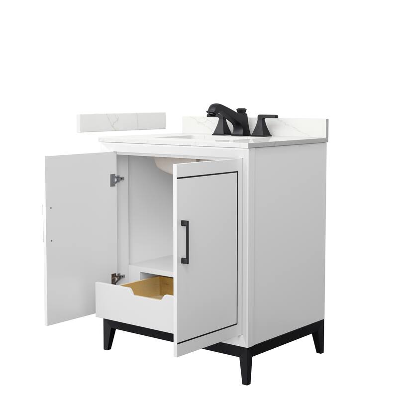 Marlena 30-inch Single Vanity, Quartz Top