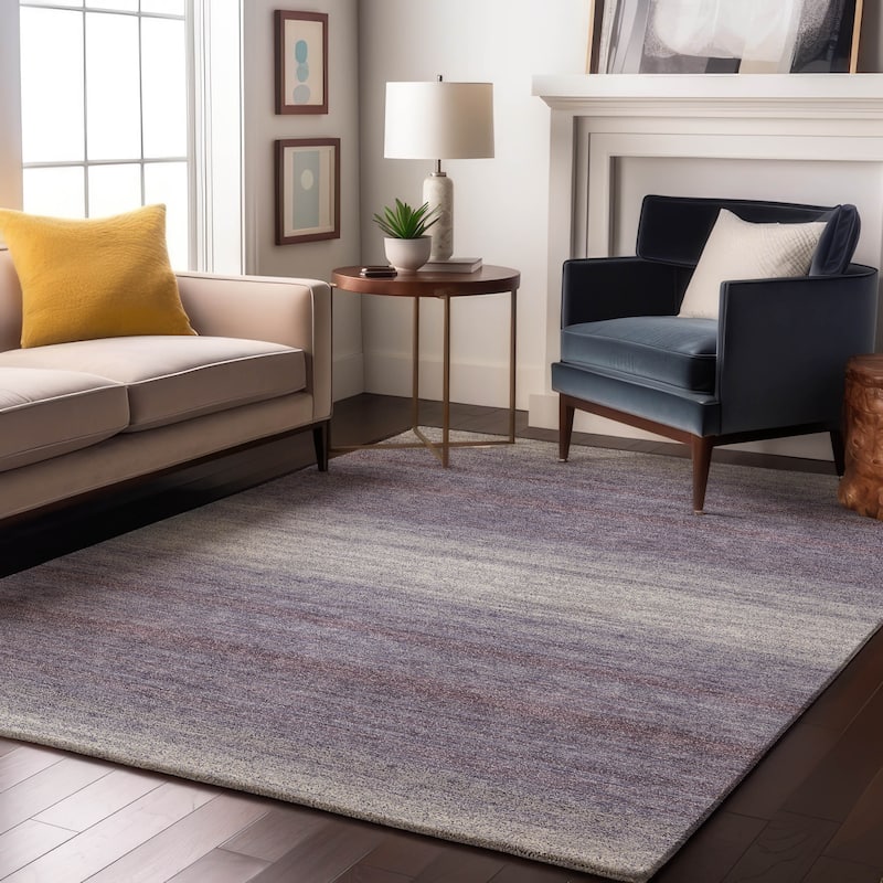 Premium Washable Super Soft Farmhouse Ombre Mayfield Rug - Lavender - 8' x 10'
