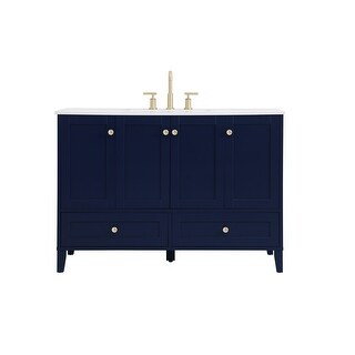 Elegant Lighting Sommerville 48" Free Standing Single Basin Vanity Set