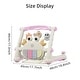 preview thumbnail 2 of 4, Pink Multi-Function Four-in-One Baby Car Fitness Rack Piano Trolley Toy for New Baby Toddler - 17.7”L x 18.8”W x 17.3”H