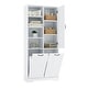 preview thumbnail 48 of 75, GDFStudio - Elijah Tall Bathroom Cabinet with Tilt-Out Laundry Hampers and Adjustable Shelves