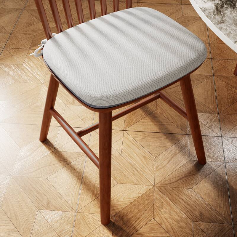 Grey Walnut Dining Chair Side Chair Kitchen Chair Set of 2 Office Chair Meeting Room Chair with Wood Legs