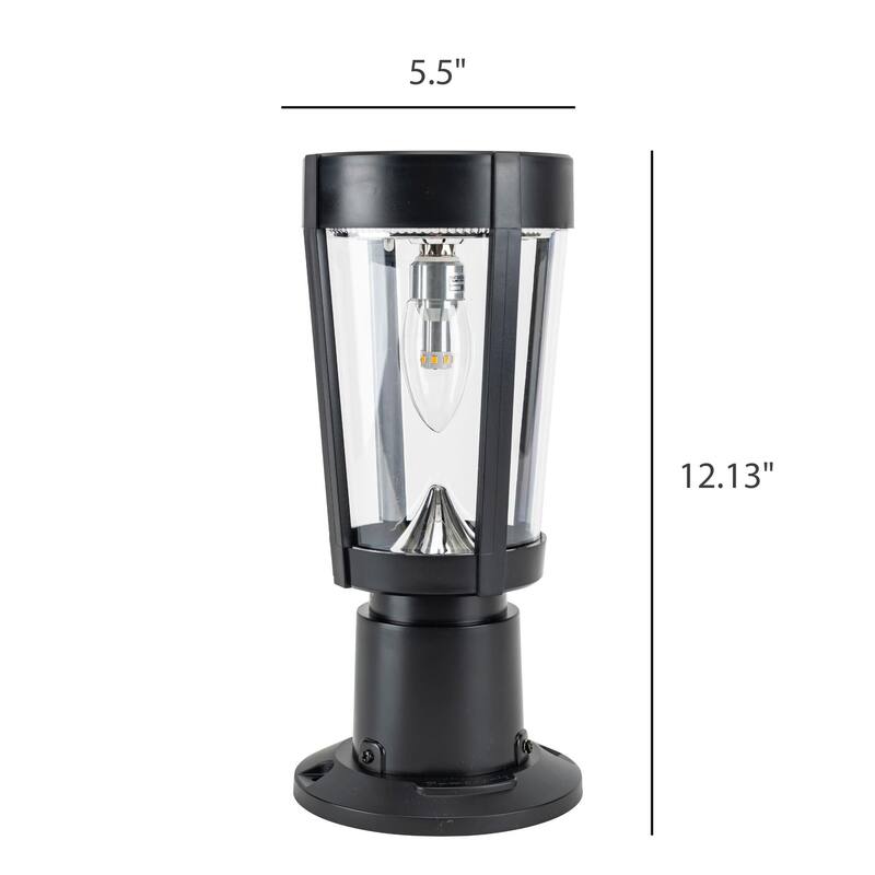 Amphora Bulb Solar Powered Light with Pier and 3inch Fitter Mount