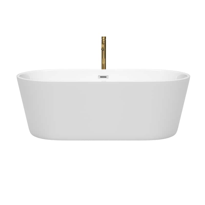 Wyndham Collection WCOBT101567ATP11-XX Carissa CD 67" Free Standing