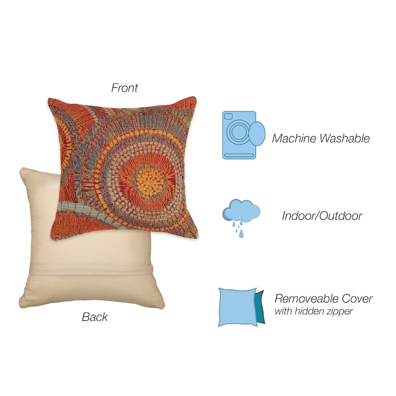Liora Manne Marina Circles Indoor/Outdoor Pillow