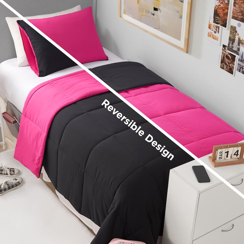 The Sheet Lab Box Stitch Reversible Comforter Sets