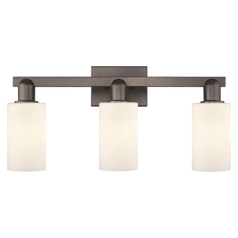 Innovations Lighting Endless Possibilities Arcadia - Clymer - 3 Light 23" Bath Vanity Light - Oil Rubbed Bronze/Matte White