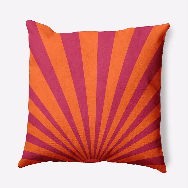 Sunset Decorative Throw Pillow - 18" x 18" - Berry