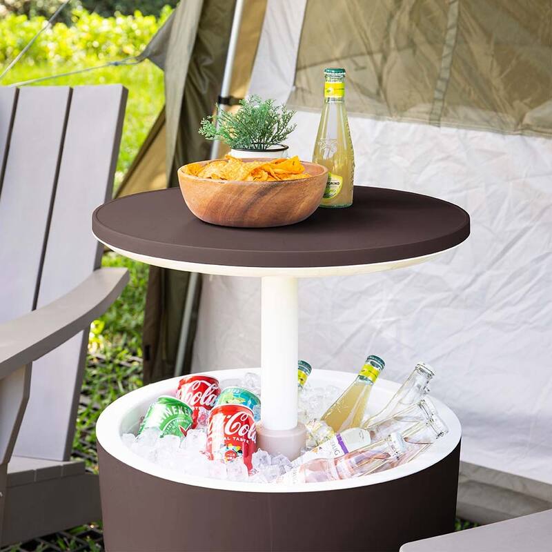 Lagoon Cancun Resin All Weather 2-In-1 Side Table and Cooler