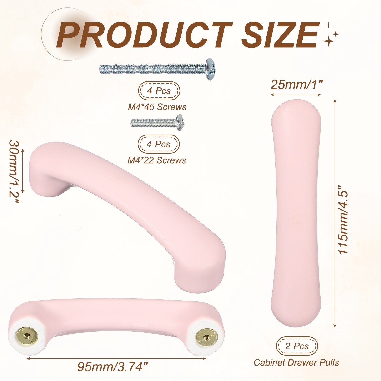 2 Pcs White Ceramic Cabinet Drawer Pulls for Kitchen Cupboard