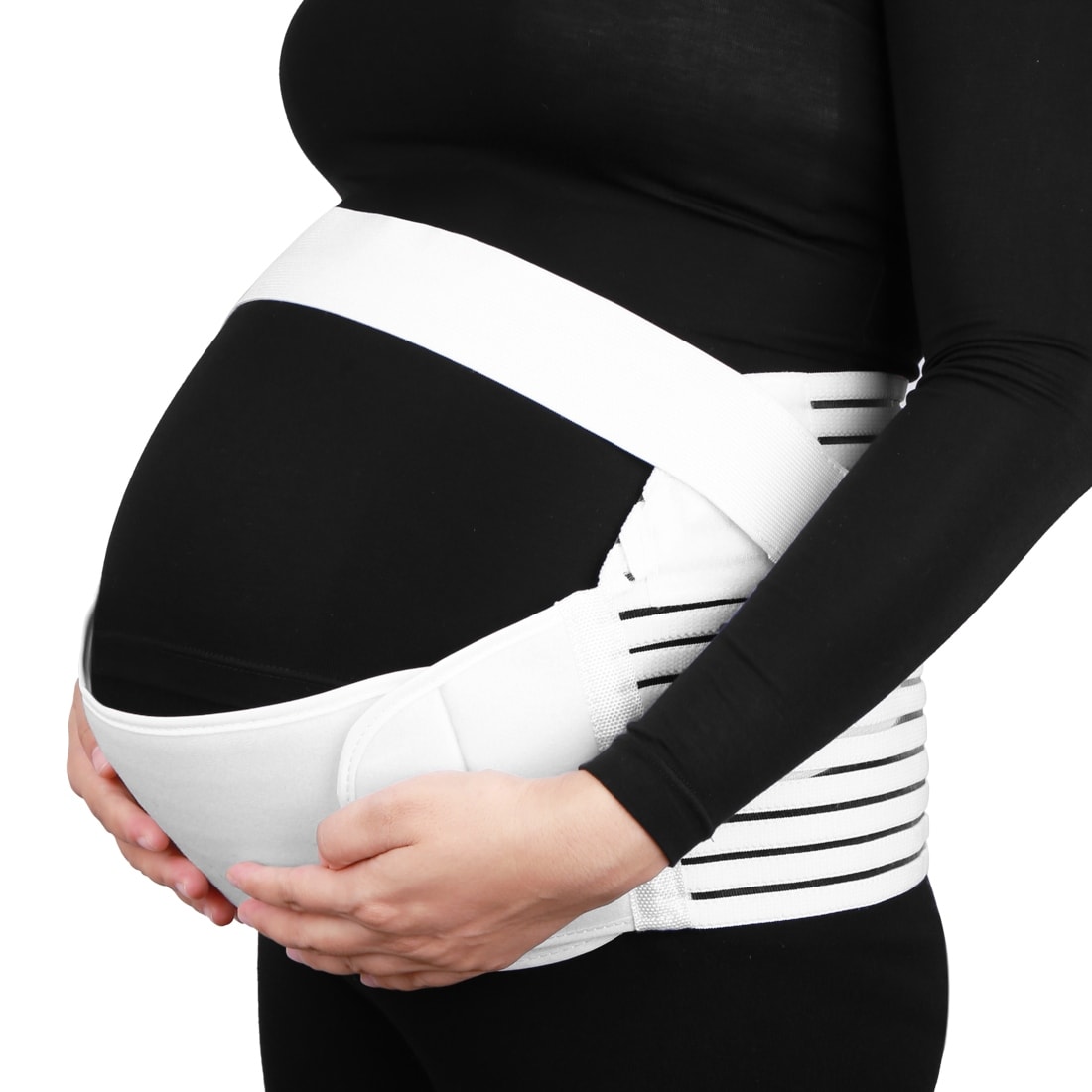 Shop White Maternity Support Belt Pregnancy Waist Abdomen Belly