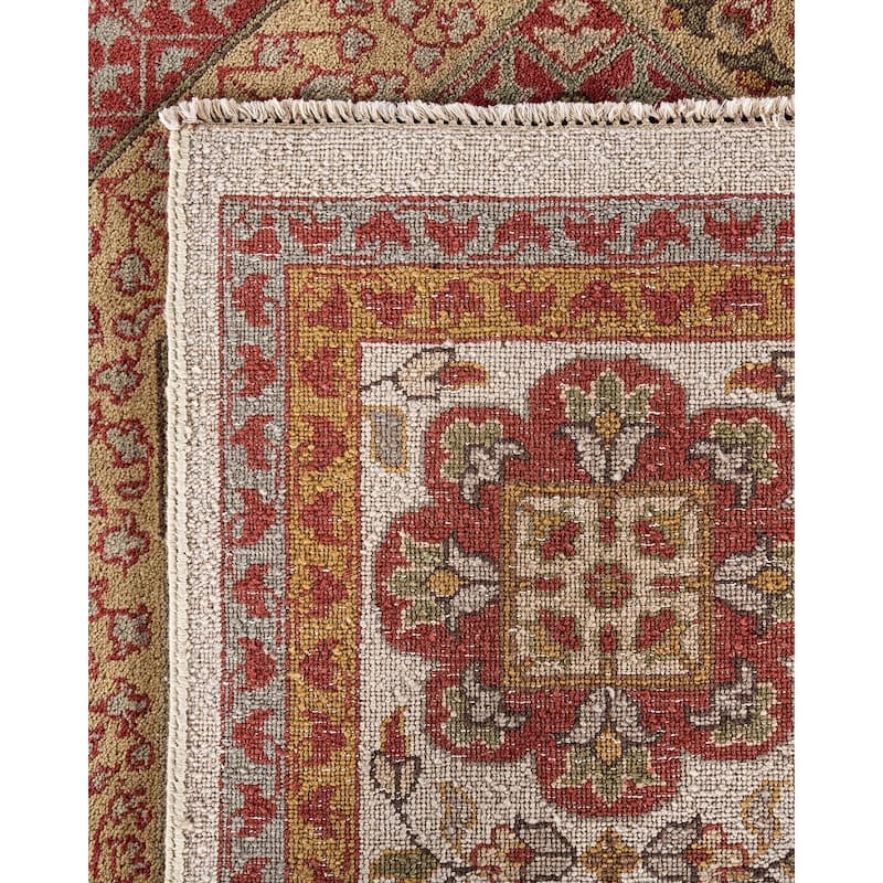 Ikat One-of-a-Kind Hand-Knotted Area Rug - White, 9' 1" x 12' 2" - 9' 1" x 12' 2"