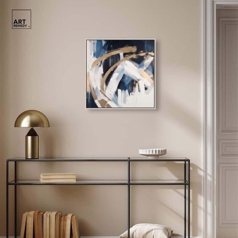 Golden Vortex II Canvas by Art Remedy