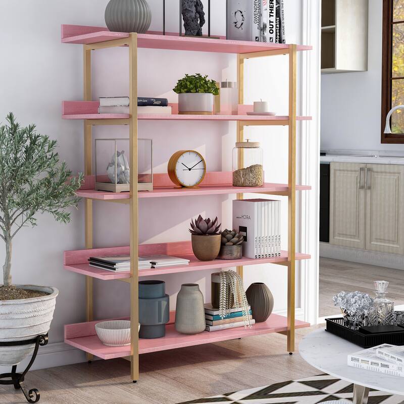 Bizi Contemporary Metal 5-Tier Display Shelf by Furniture of America