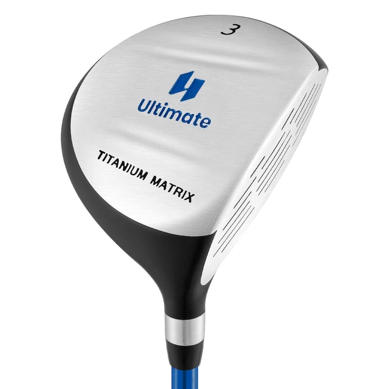 Ultimate 165CC Junior #3 Fairway Wood for Kids with Fiberglass Shaft - See Details - Blue
