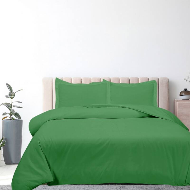 Royale Linens Black Duvet Cover Full Size - Soft Duvet Cover Set - 3 Piece Double Brushed Full Duvet Covers with Zipper Closure