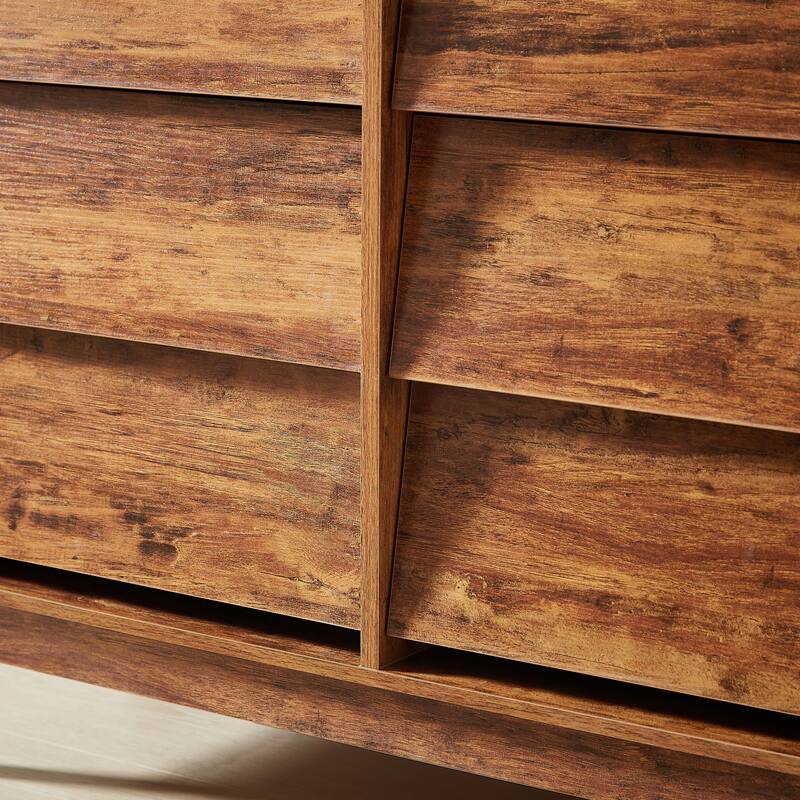 Double Dresser Features Vintage-style and Bevel Design