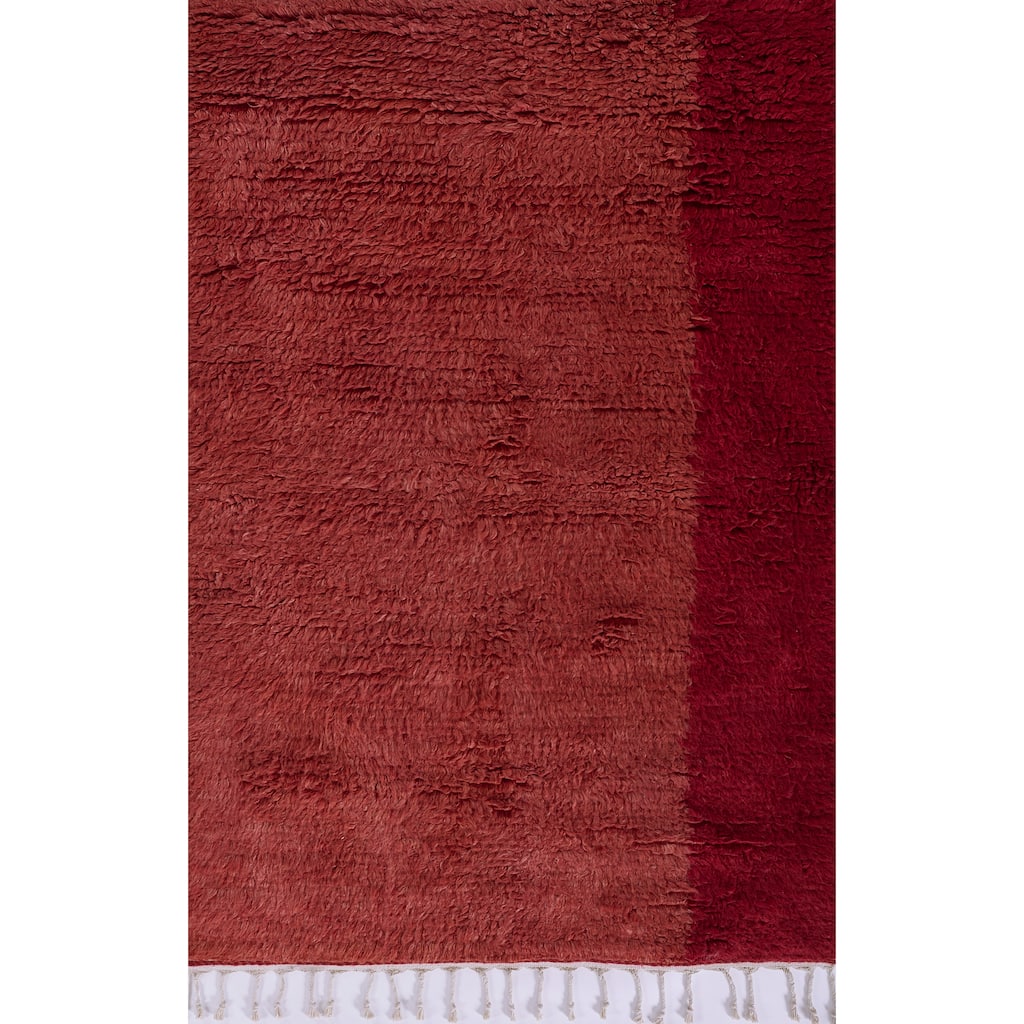 Momeni Neo Morrocan Hand Woven Wool Geometric Shag Rug.